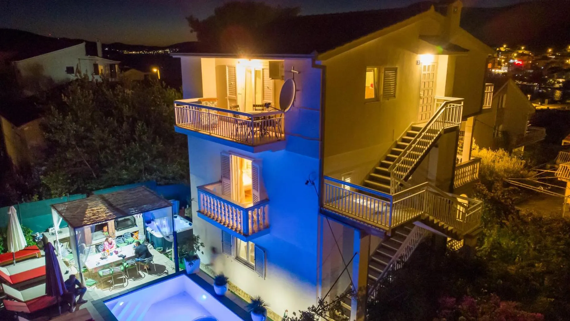 Villa Danijela With Heated Pool,Jacuzzi And Sauna Seget Vranjica 0*,  Croatia