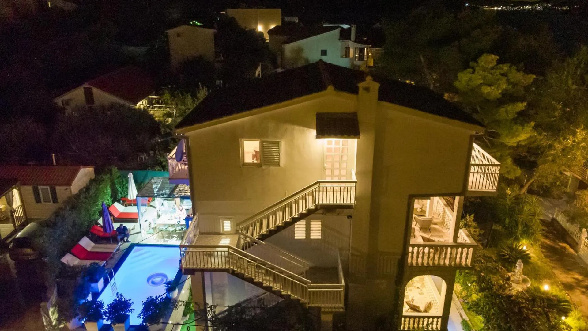 Villa Danijela With Heated Pool,Jacuzzi And Sauna Seget Vranjica Croatia